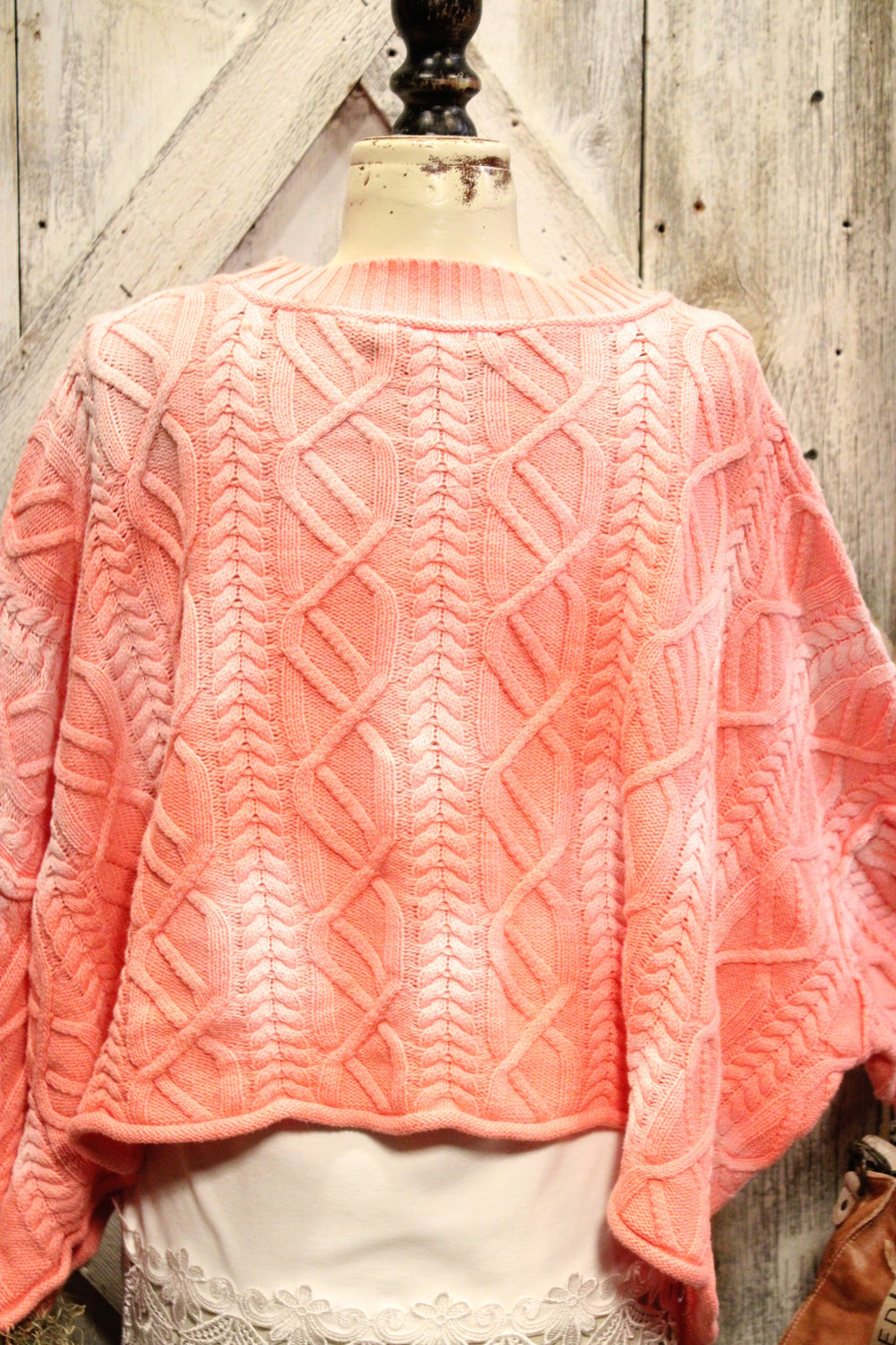 Bubblegum Pop Crop Sweater