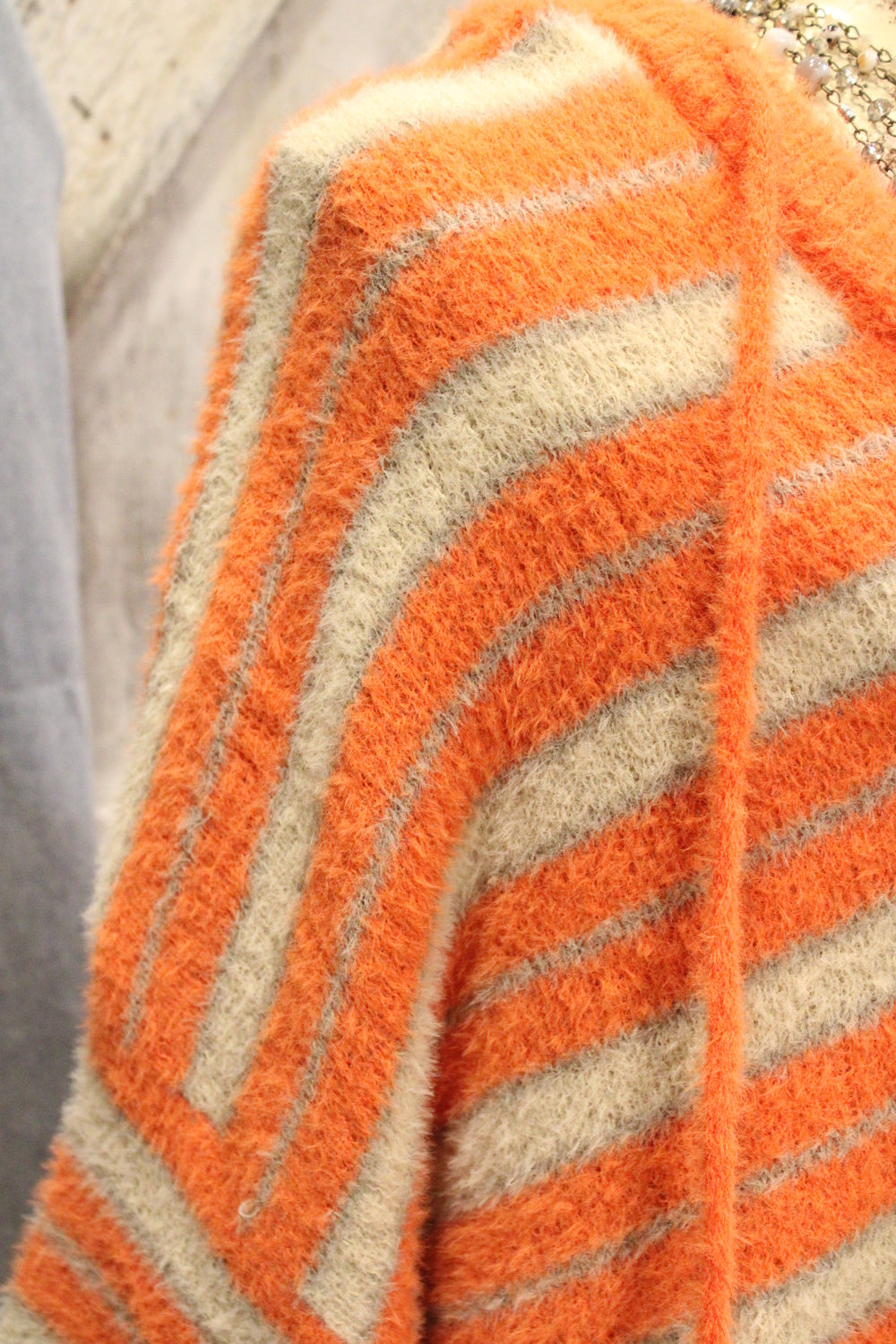 Echo Valley Orange Hooded Sweater