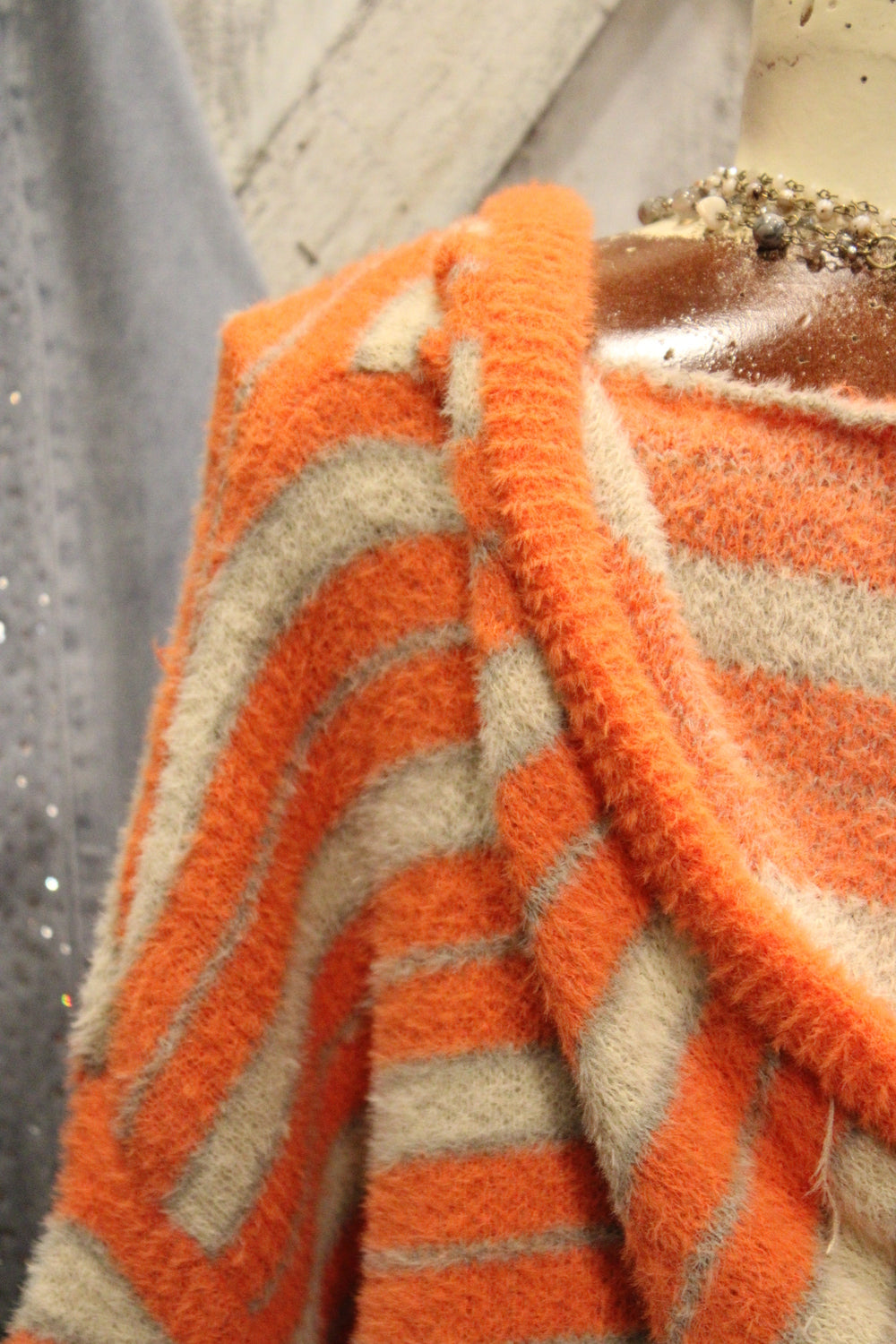 Echo Valley Orange Hooded Sweater