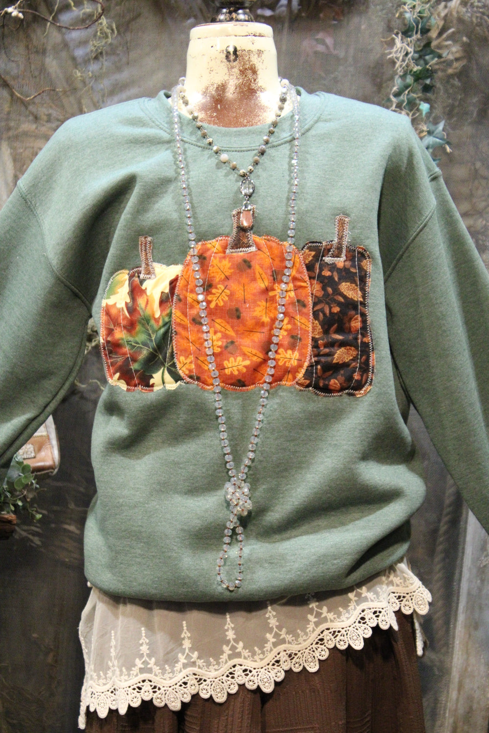 FGO Pick Of The Patch Handmade Applique Sweatshirt