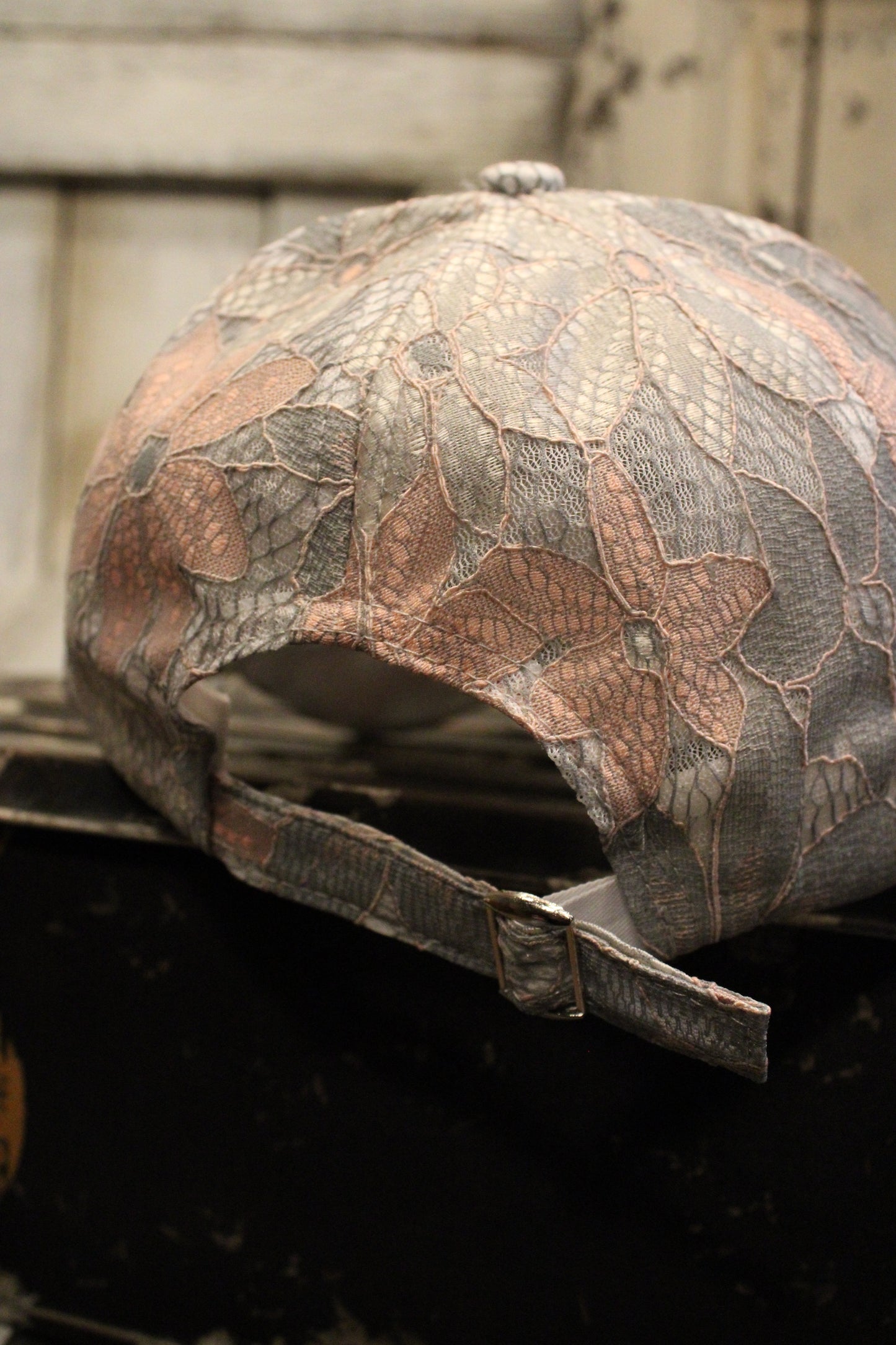 Lace Lux Blush Butterfly Cap