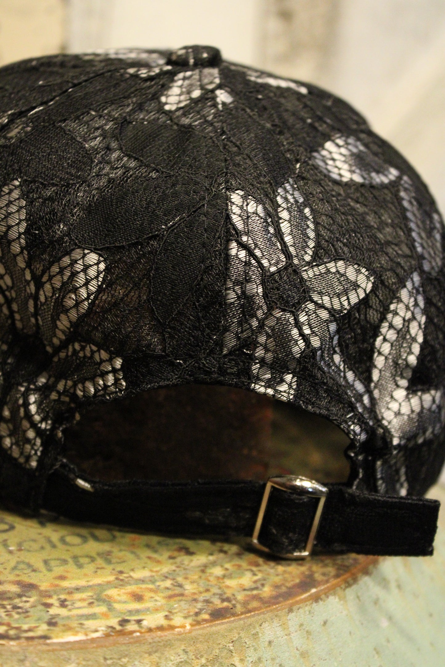 Lace Lux Black Butterfly Cap