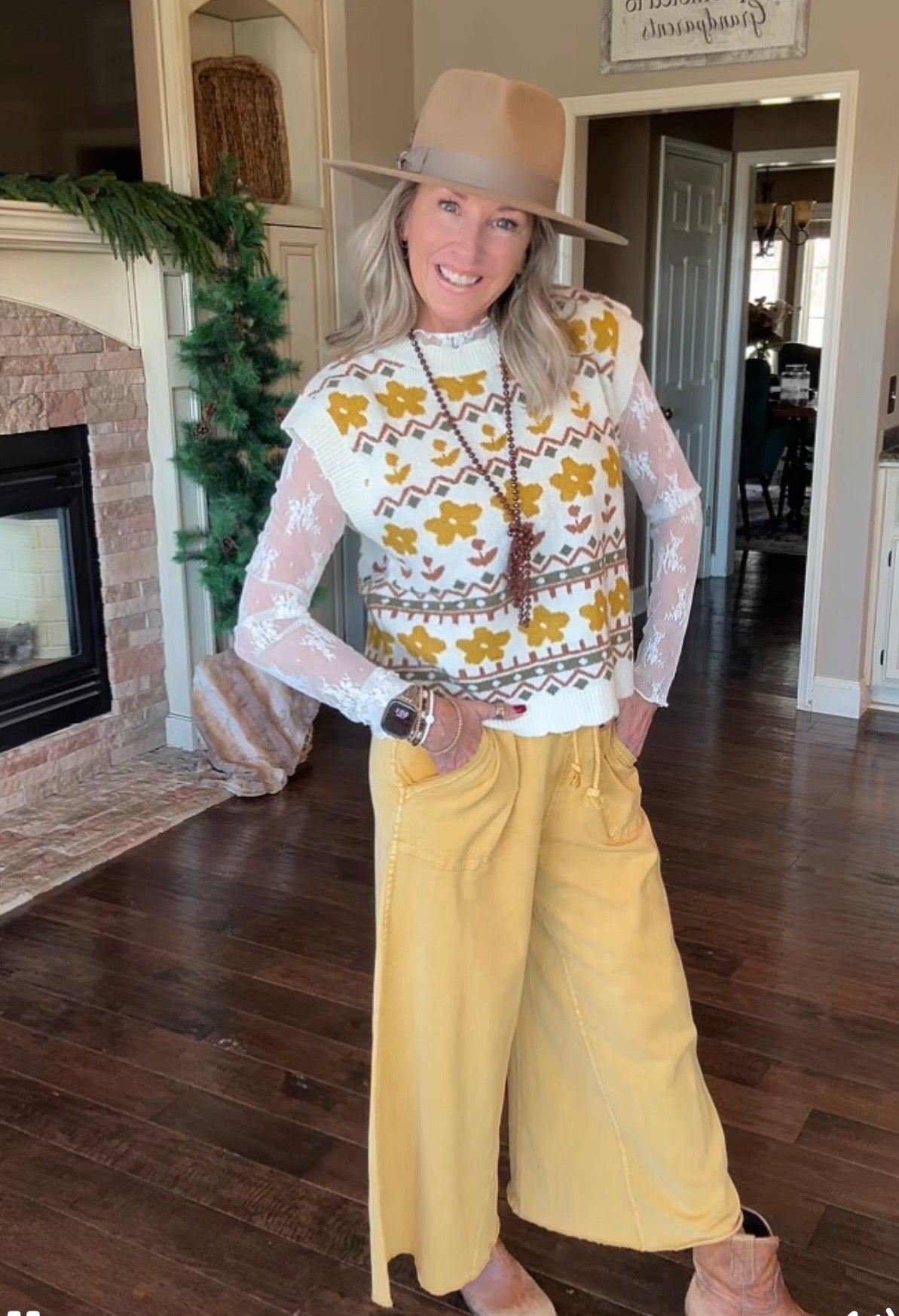 mustard yellow women's dress pants Kick Back Mustard Casual Pants M