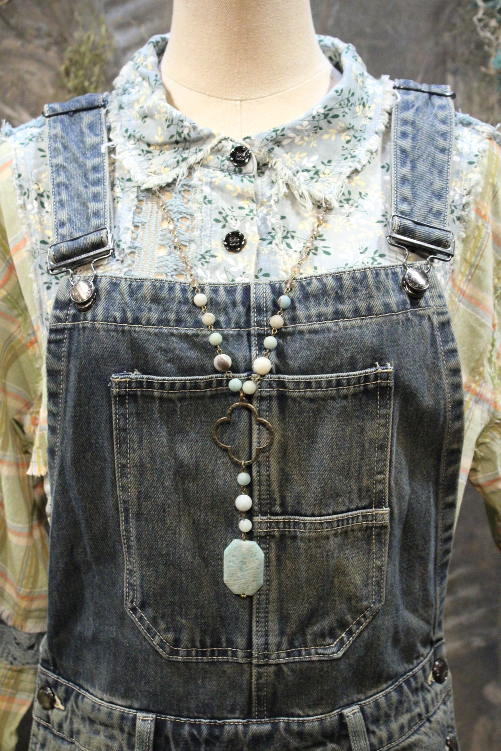 Dusty Denim Overalls