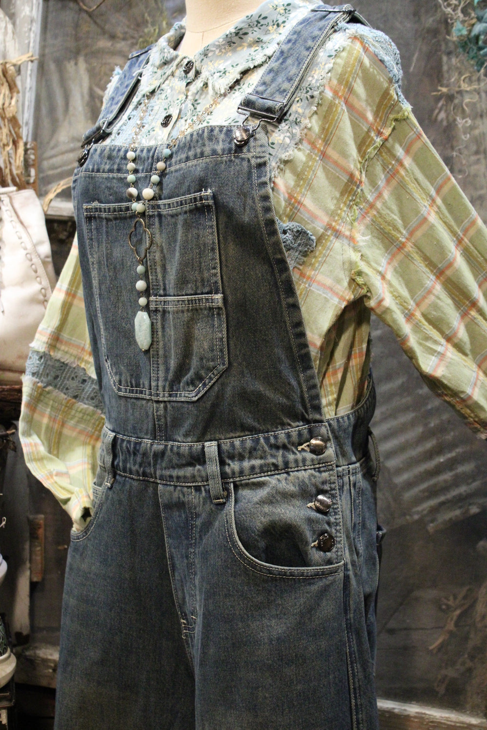 Dusty Denim Overalls