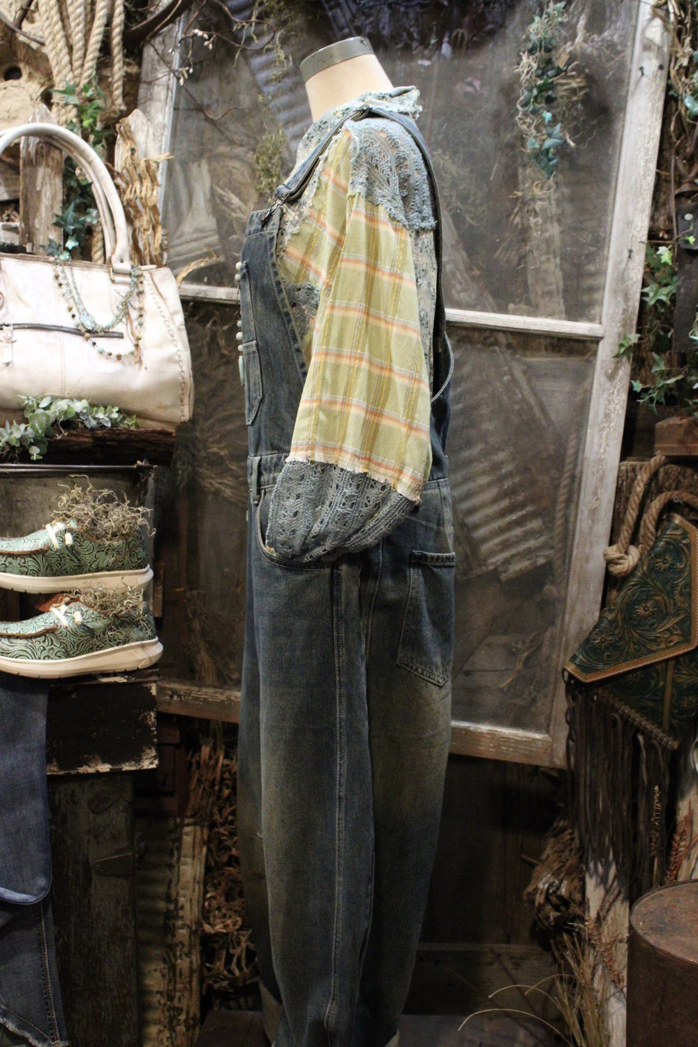 Dusty Denim Overalls