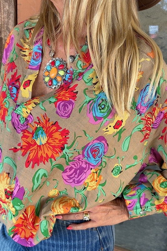Vibrant Earth Blouse
