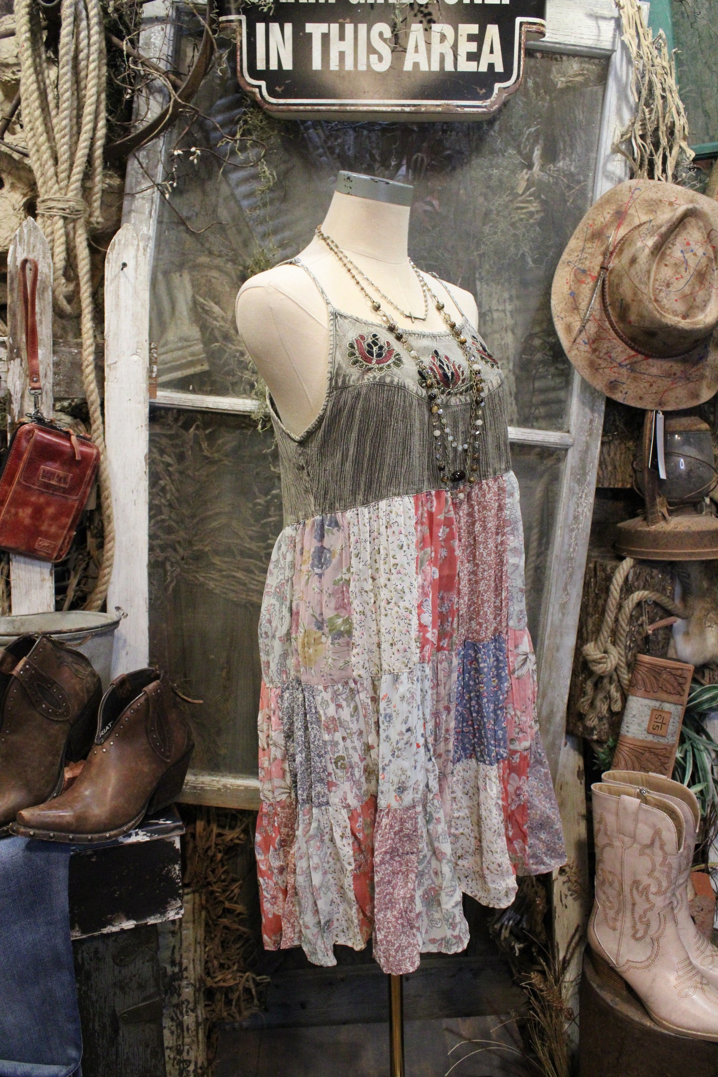 Homestitch Patchwork Dress
