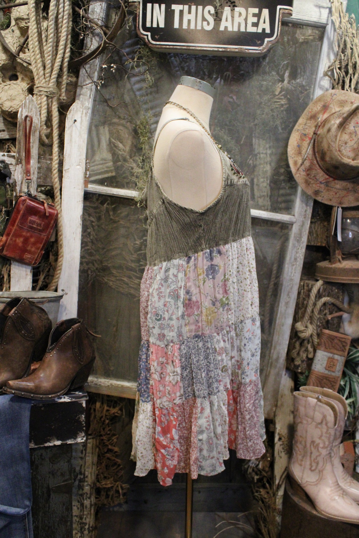 Homestitch Patchwork Dress