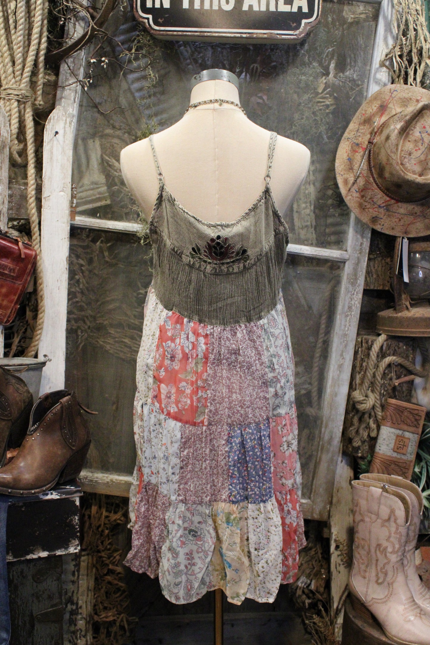 Homestitch Patchwork Dress