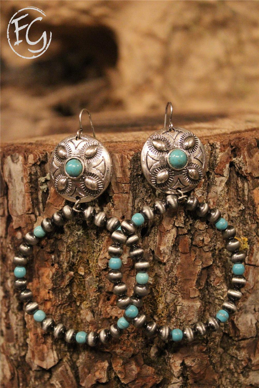 women's dangle earrings, farm girls fancy frills