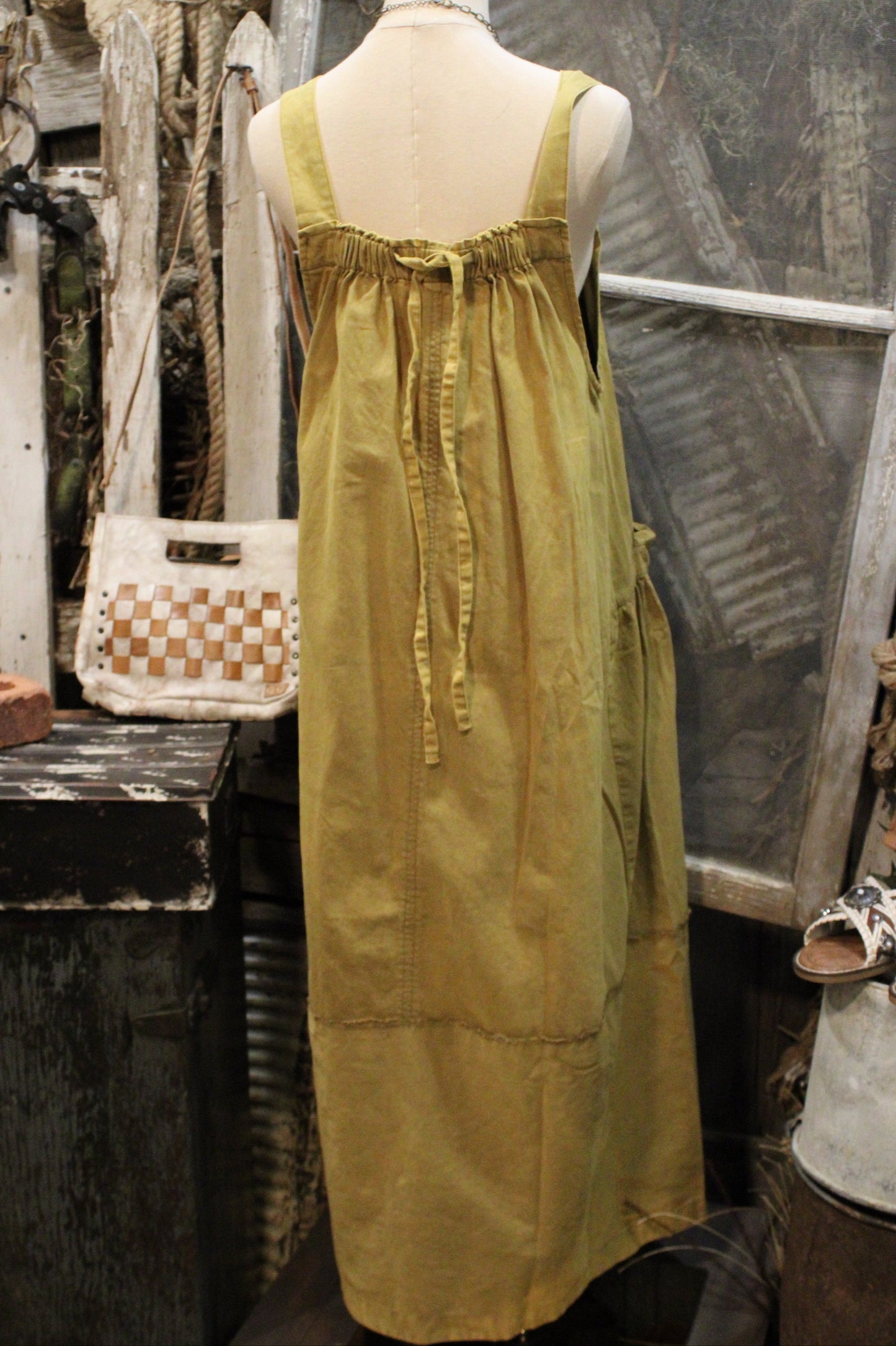 Golden Kiwi Jumper Dress