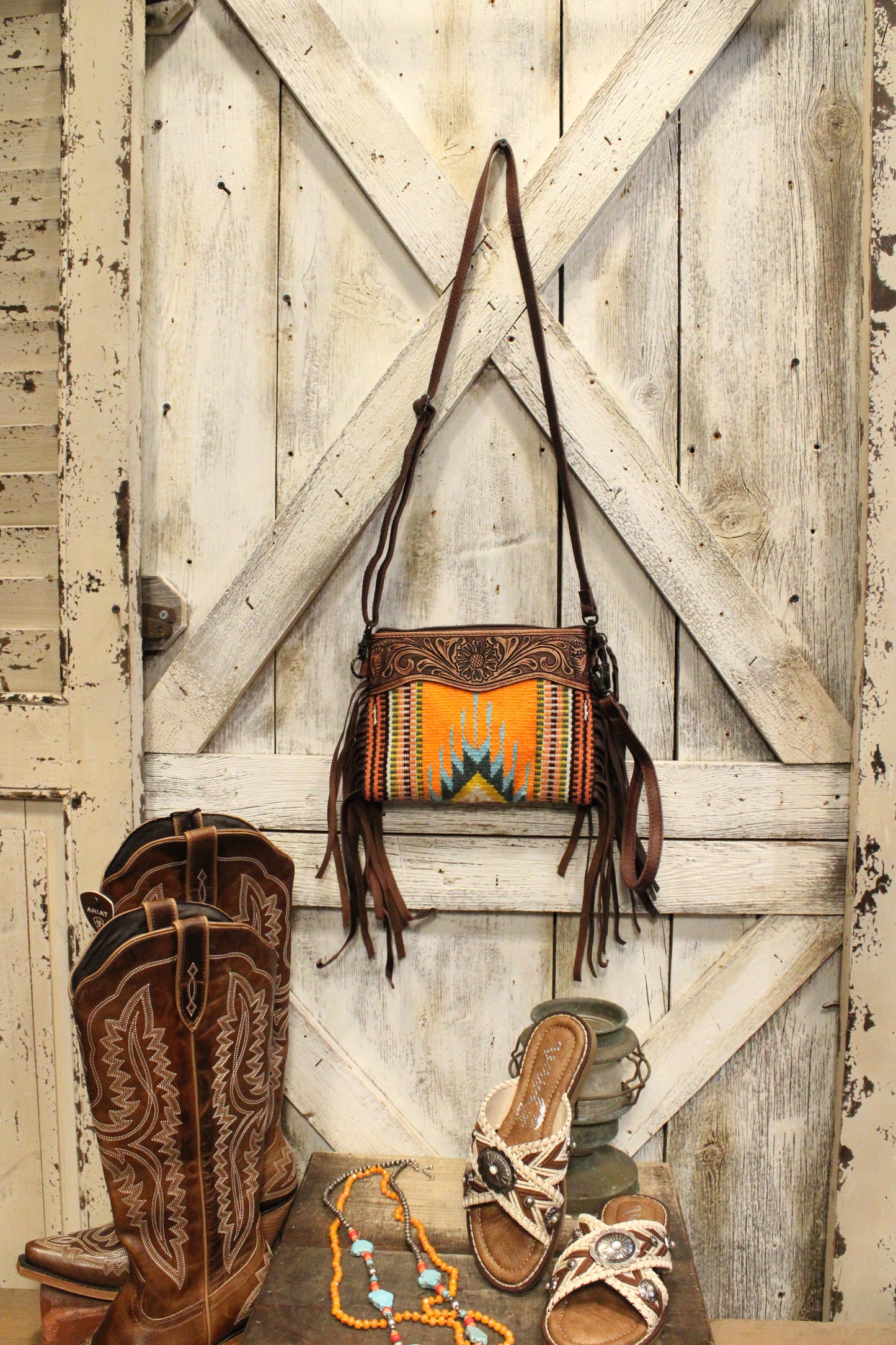 Fringe Fun Leather Handbag