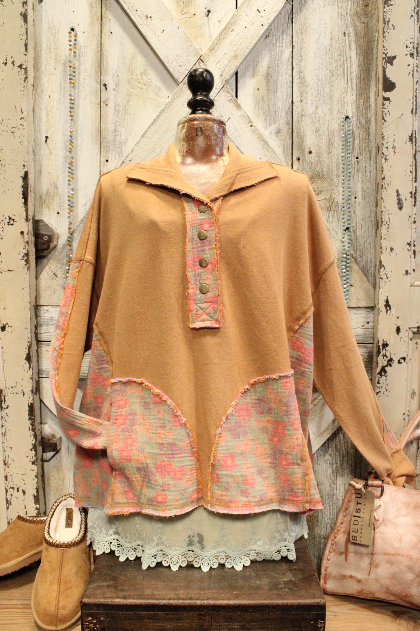 Boho Camel Sweatshirt