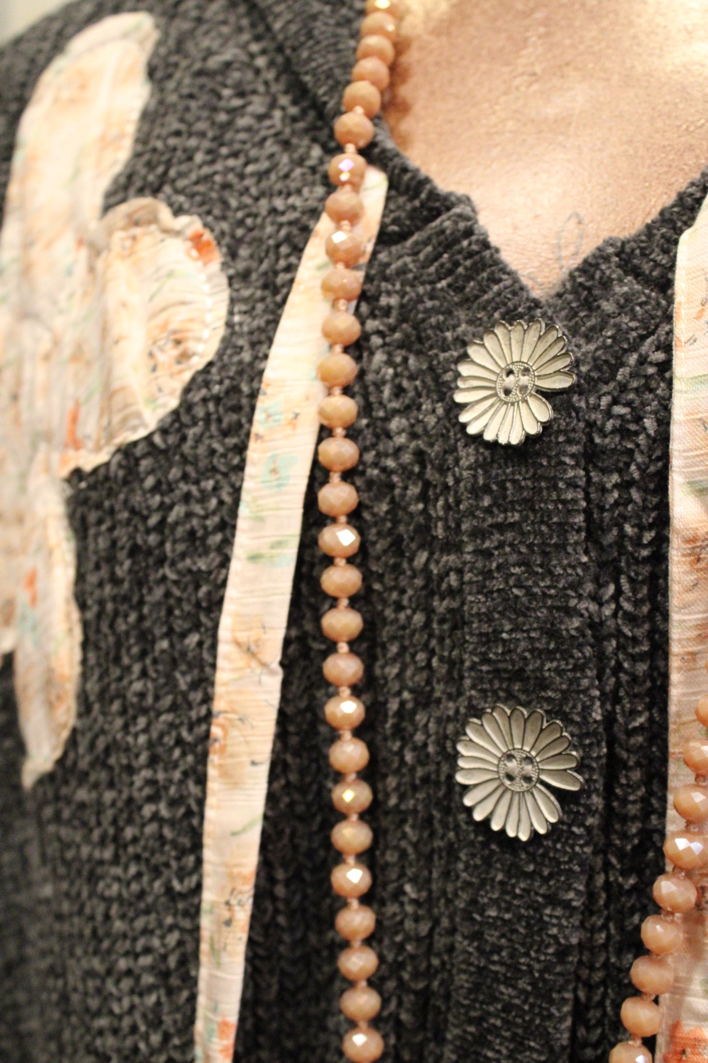 Moonflower Patchwork Bomber Jacket