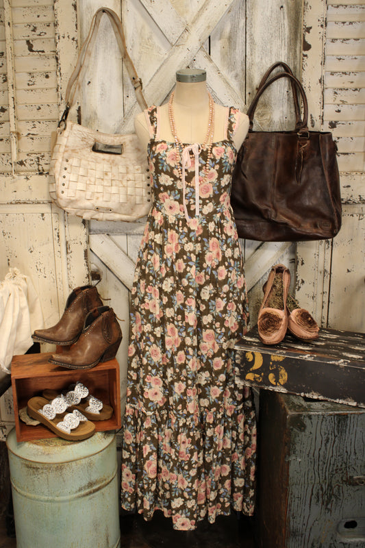 Prairie Rose Mocha Dress