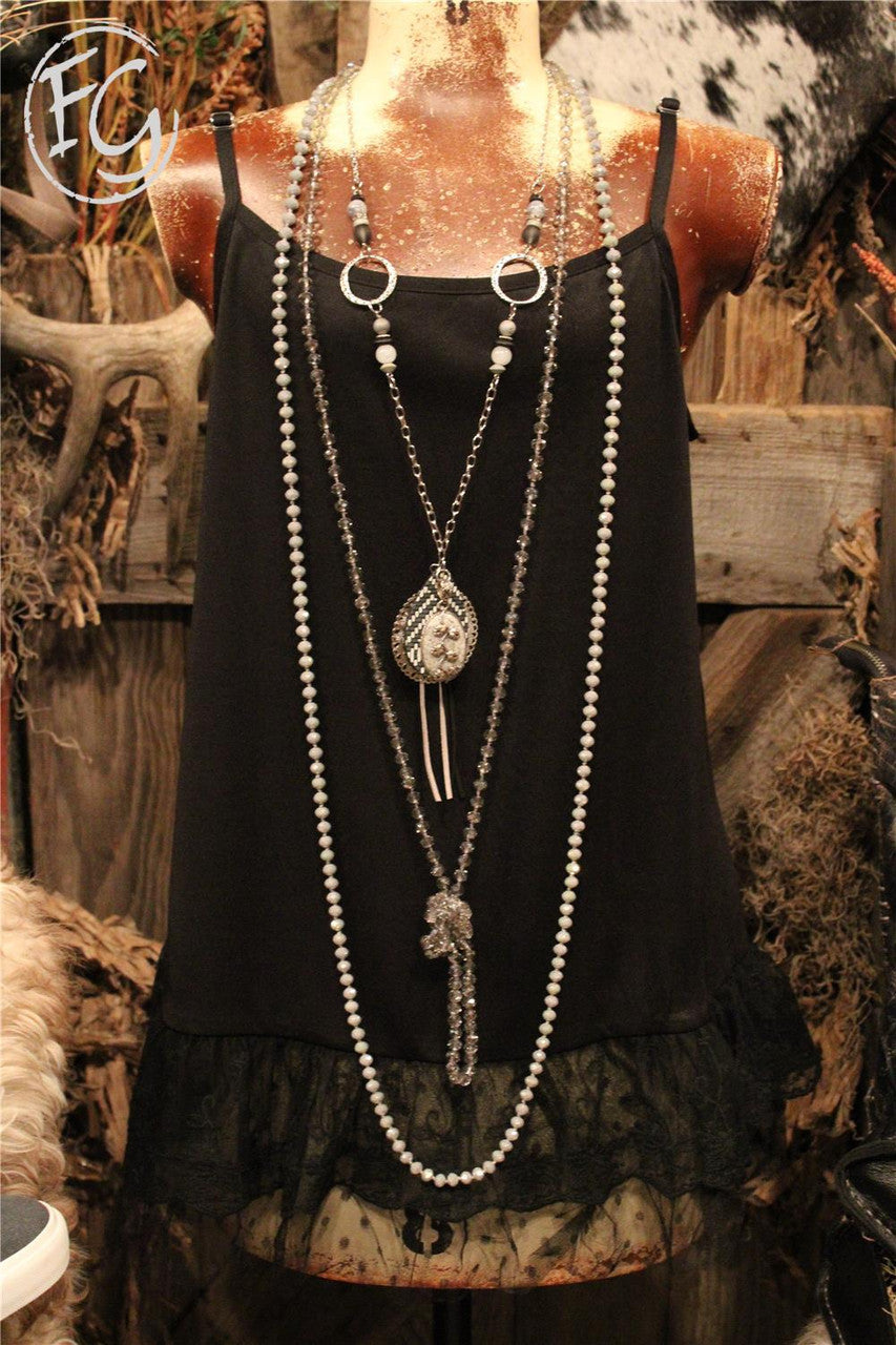 lace tank extender, farm girls fancy frills