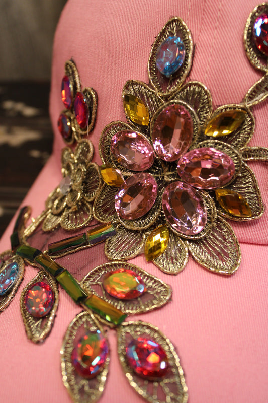 Glitz And Pink Rainbow Hat