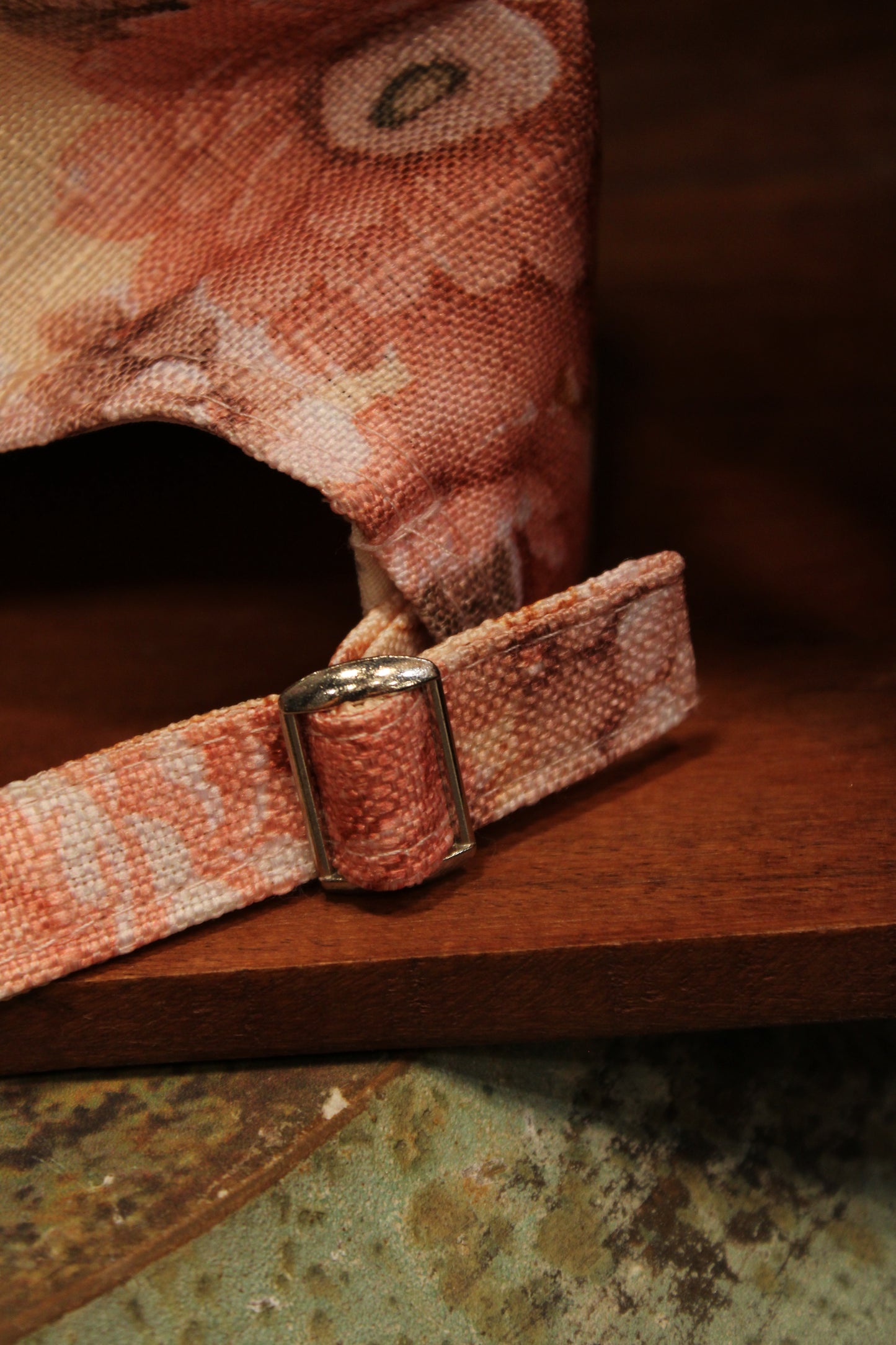 Flowers Above Peach And Pink Ball Cap