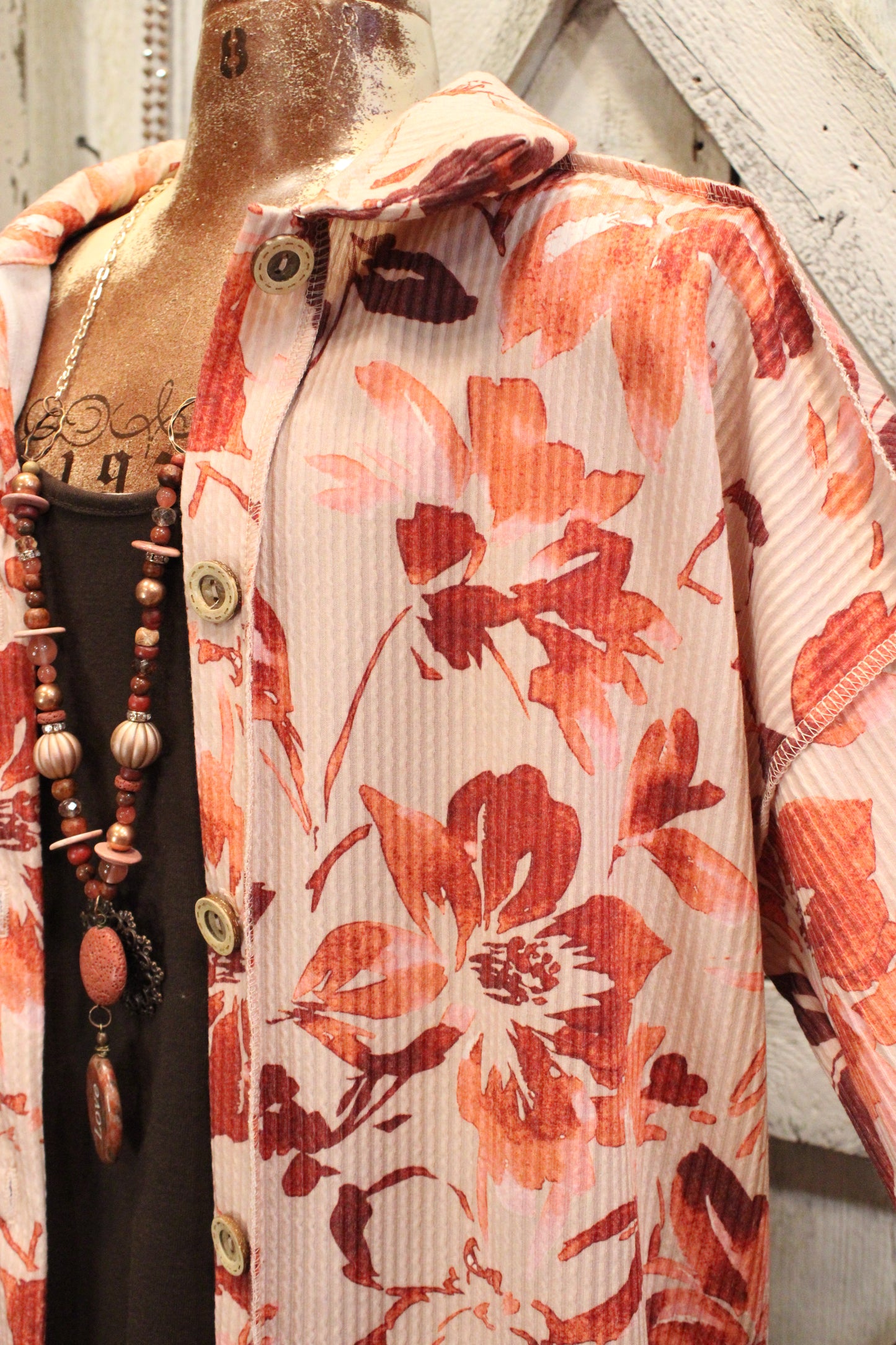 Falling Florals Button Up
