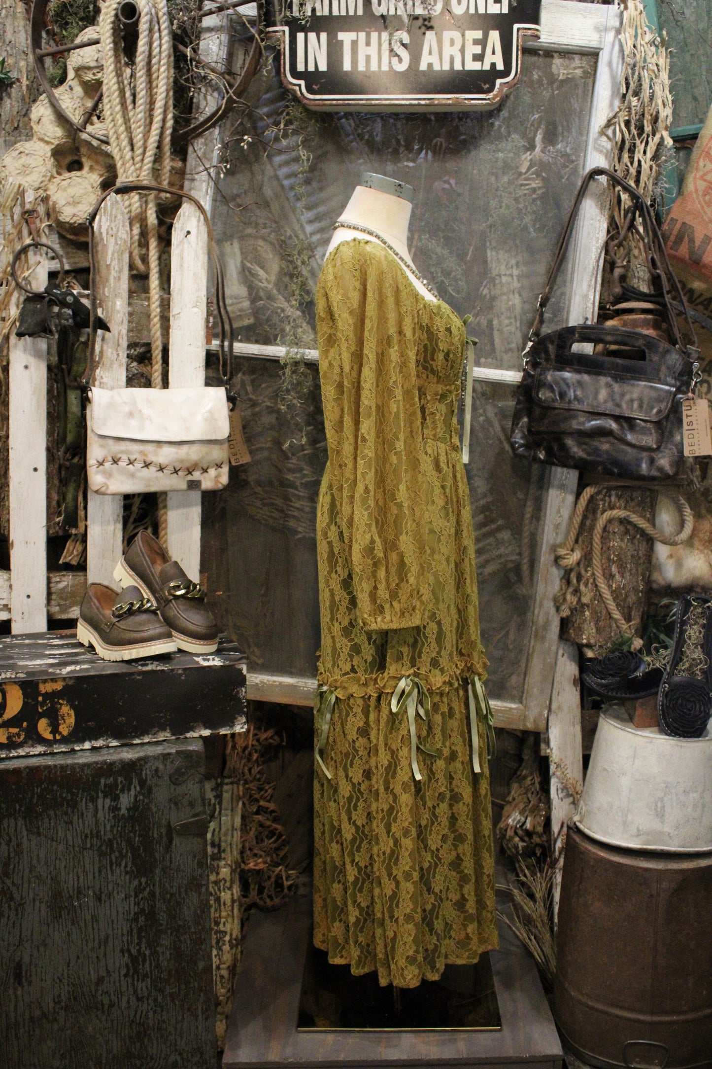 Miss Melody Olive Dress