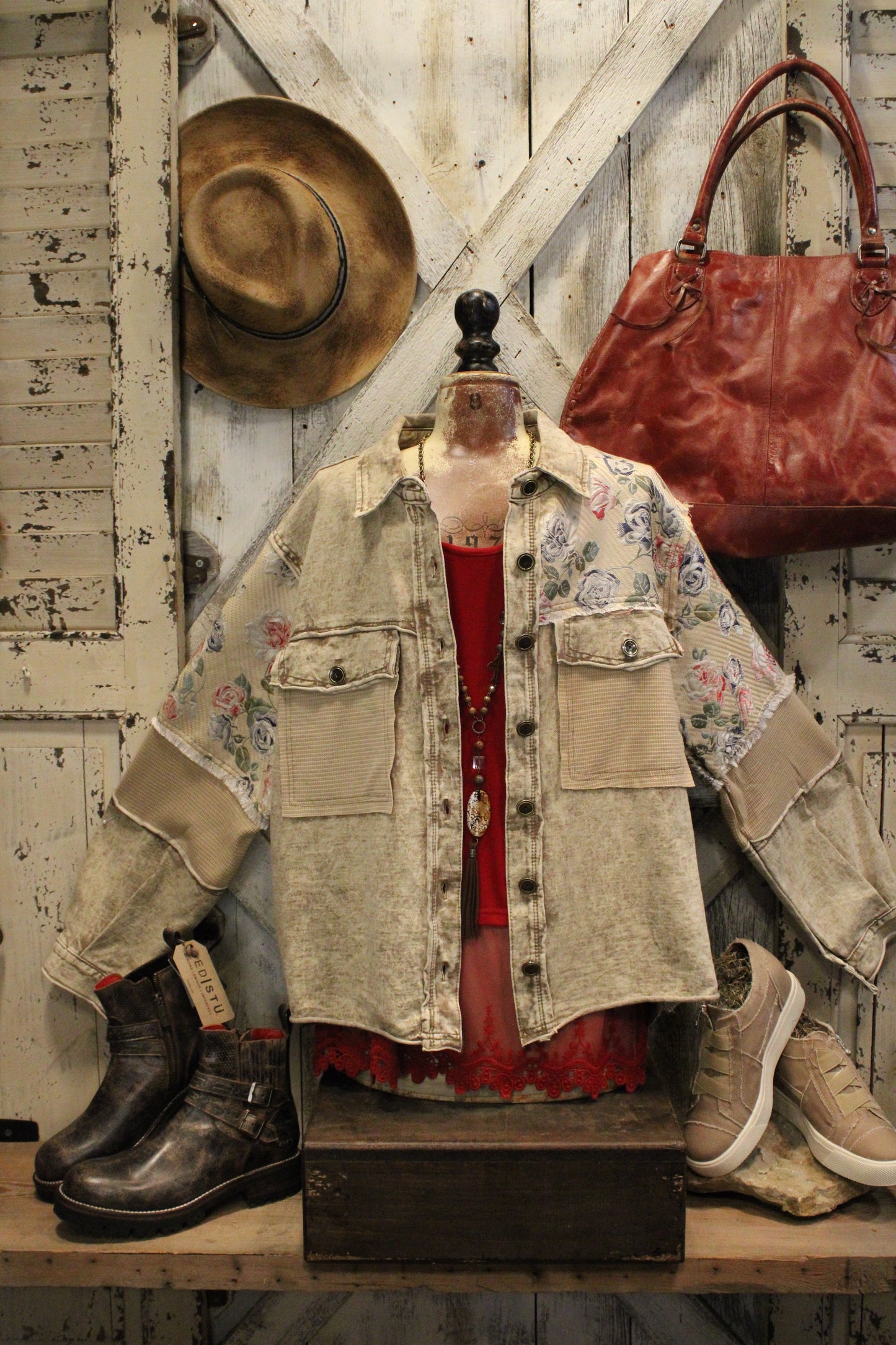 Touch of Floral Button Up Jacket