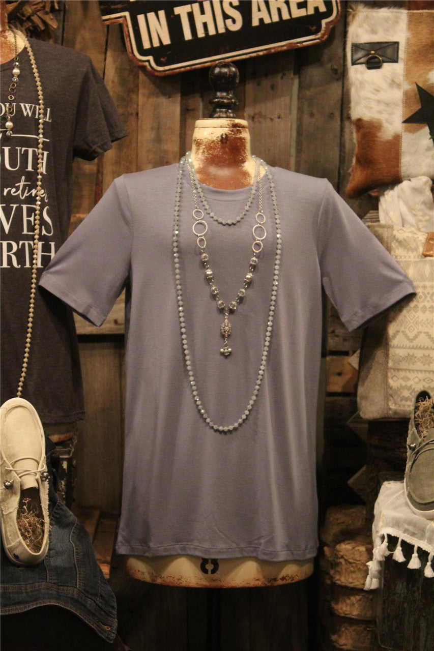 blue layering tee