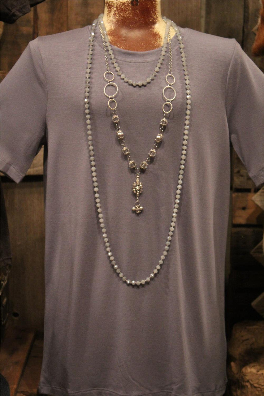 blue layering tee