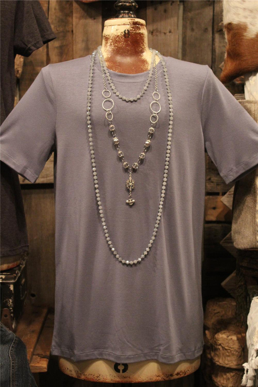 blue layering tee