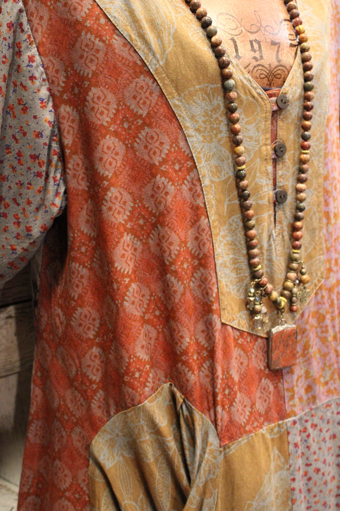 Vintage Floral Tunic Top