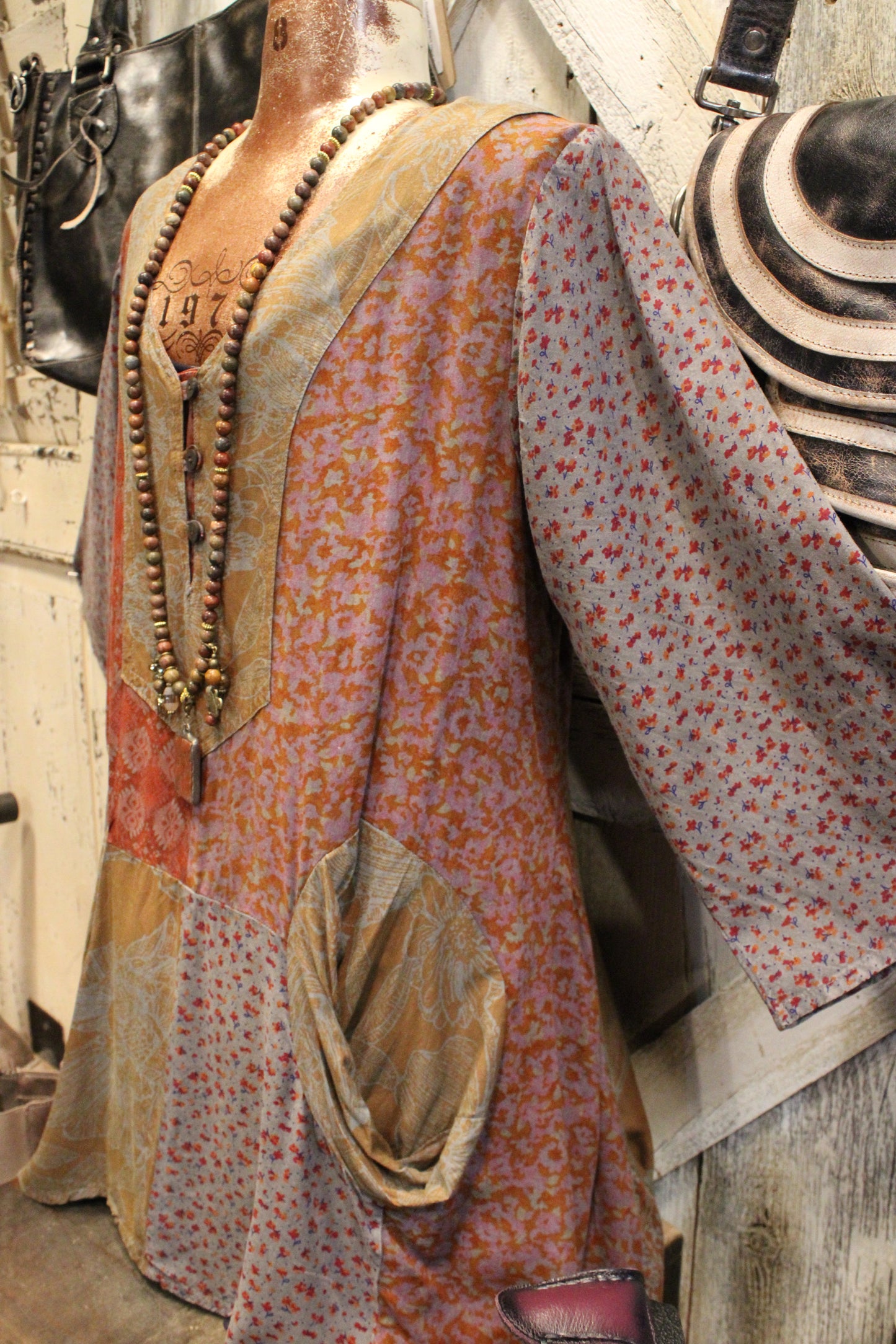 Vintage Floral Tunic Top