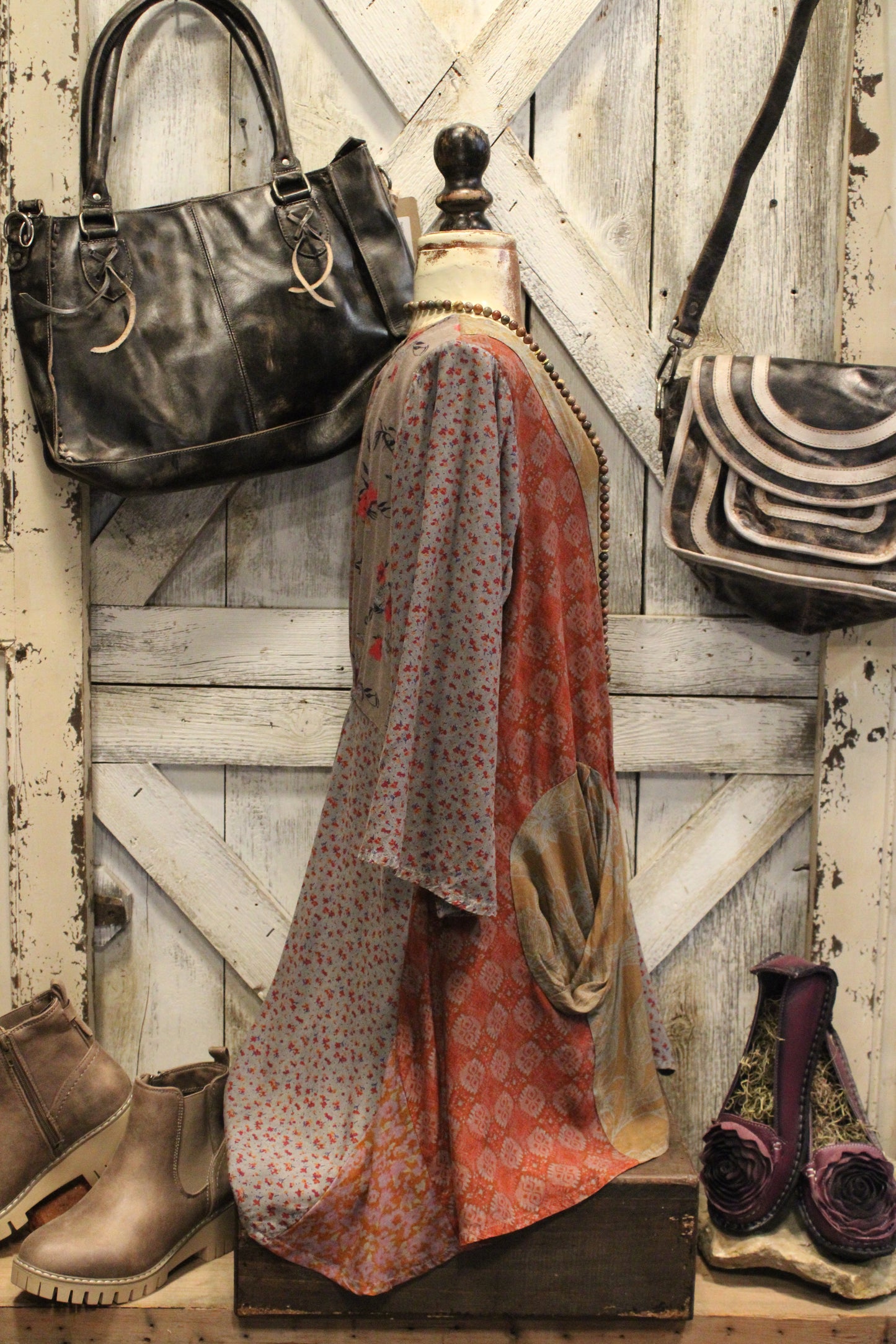 Vintage Floral Tunic Top