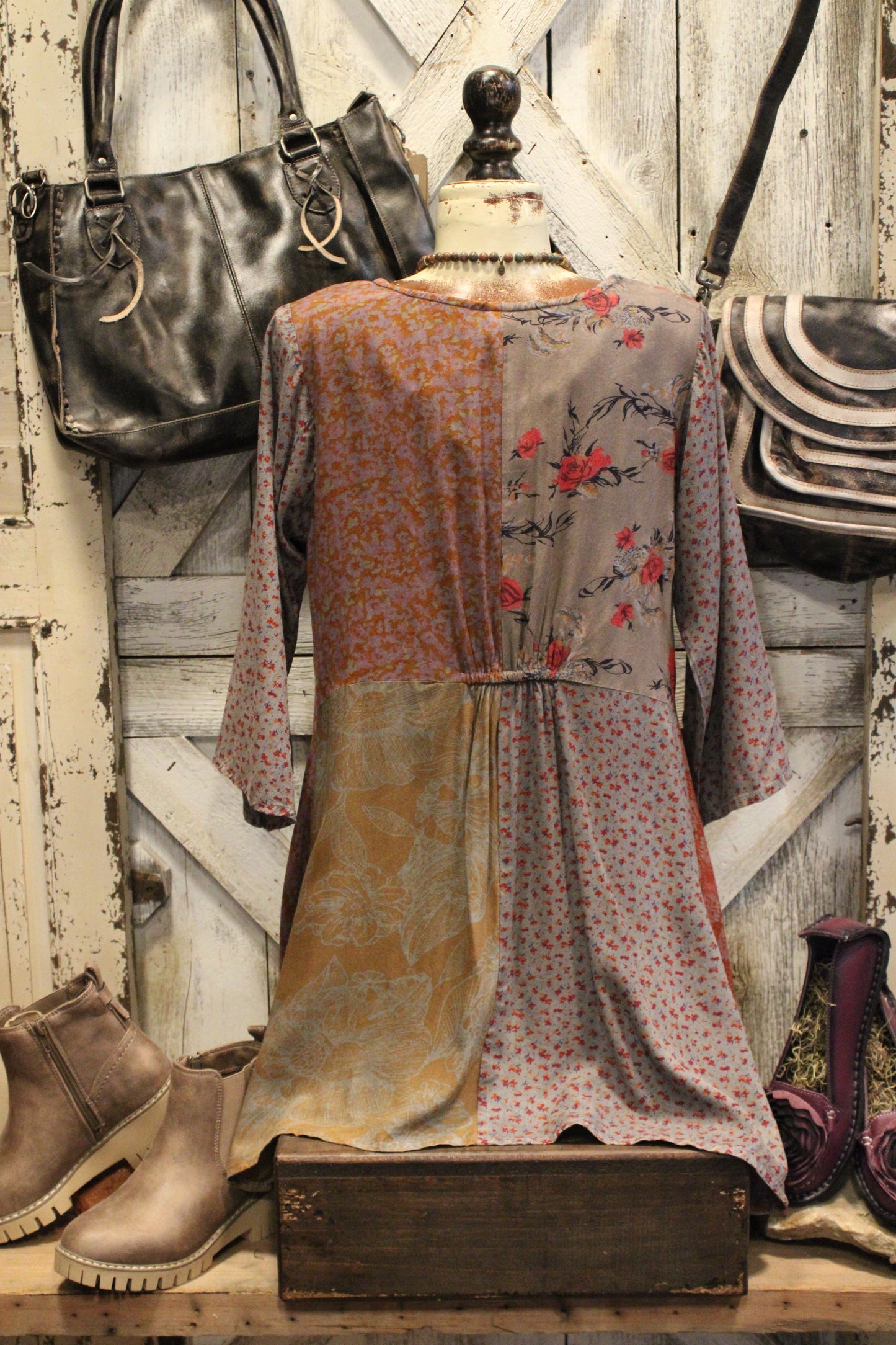 Vintage Floral Tunic Top