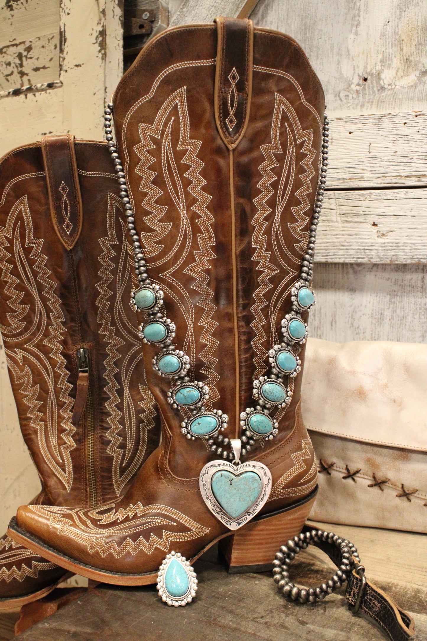 Handmade Homestead Heart Necklace