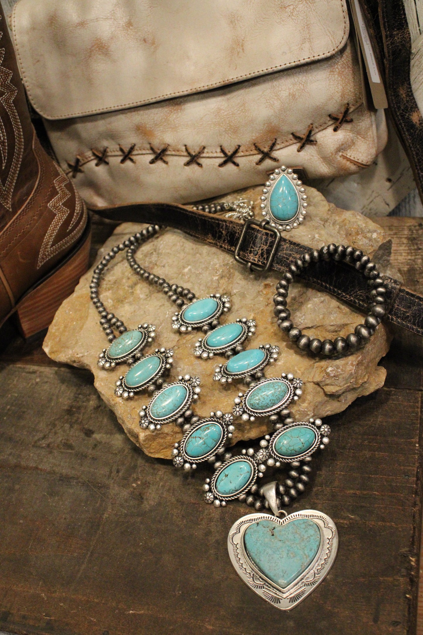 Handmade Homestead Heart Necklace