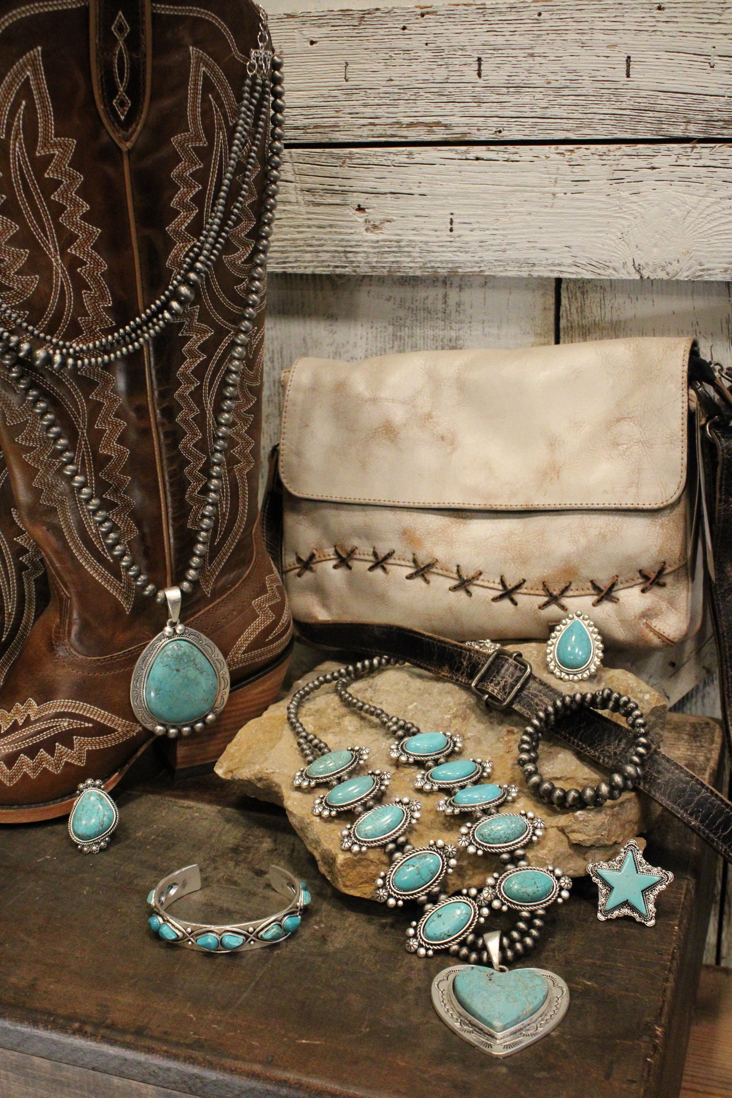 Turquoise Teardrop Necklace