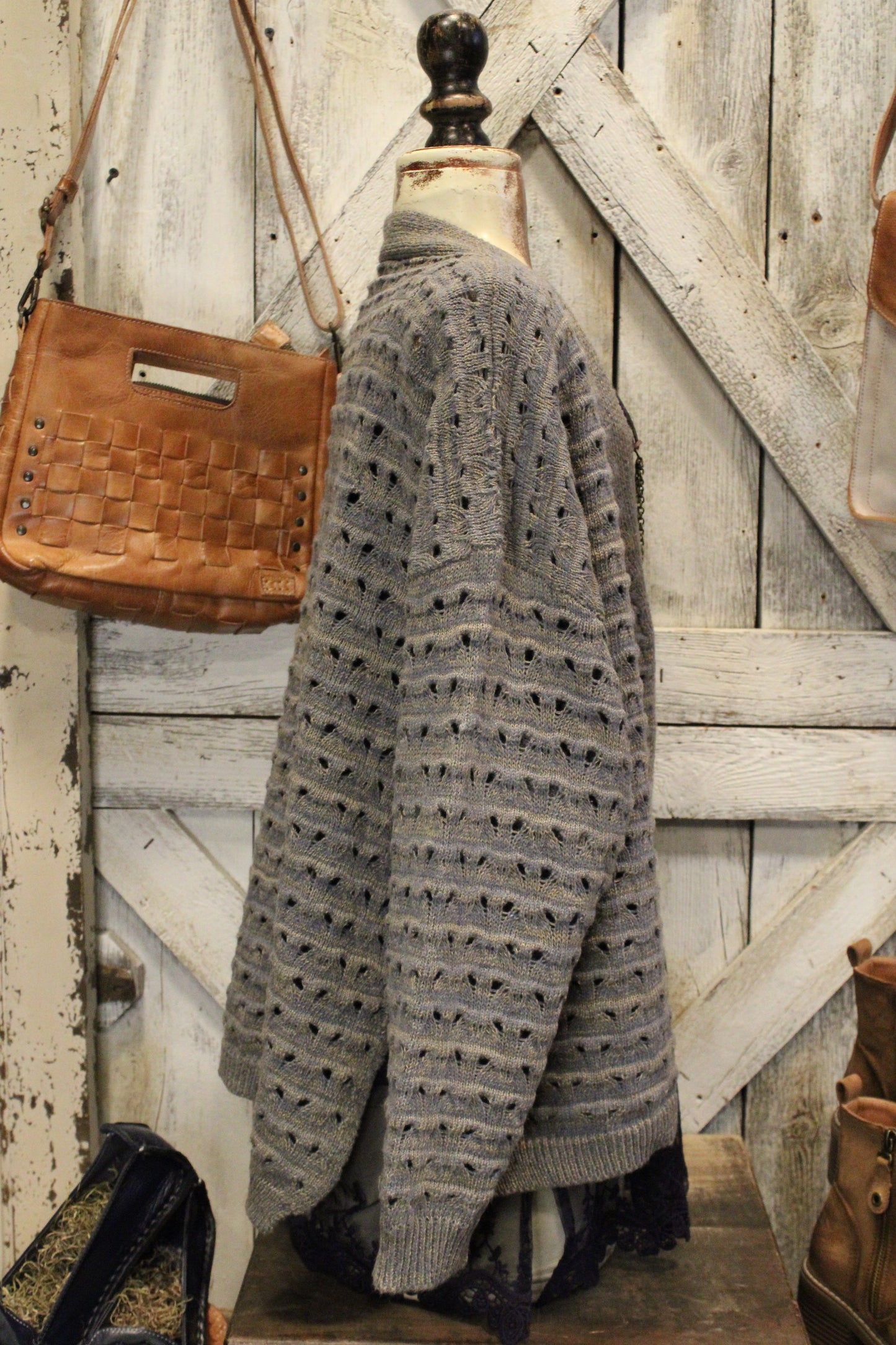 Dusty Porch Gray Cardigan