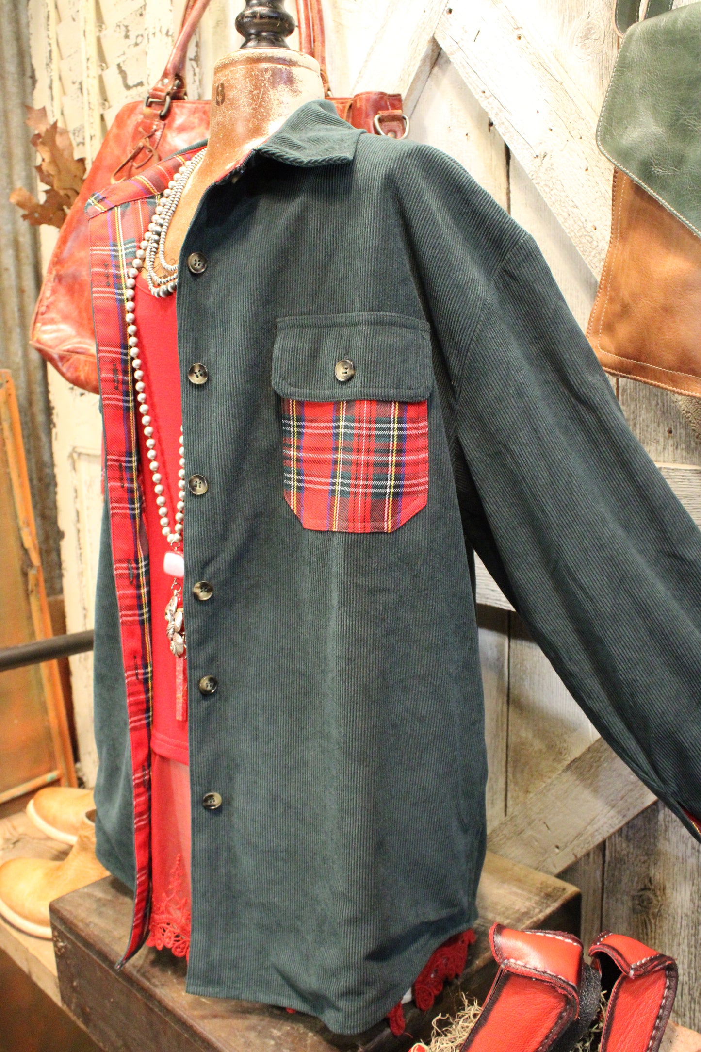 Seasons Greetings Reversible Shacket