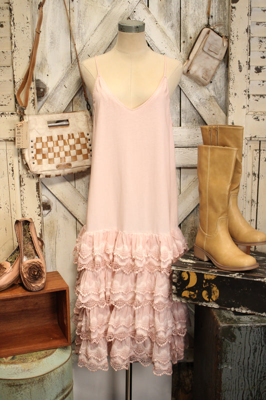 Sunwashed Pink Slip Dress