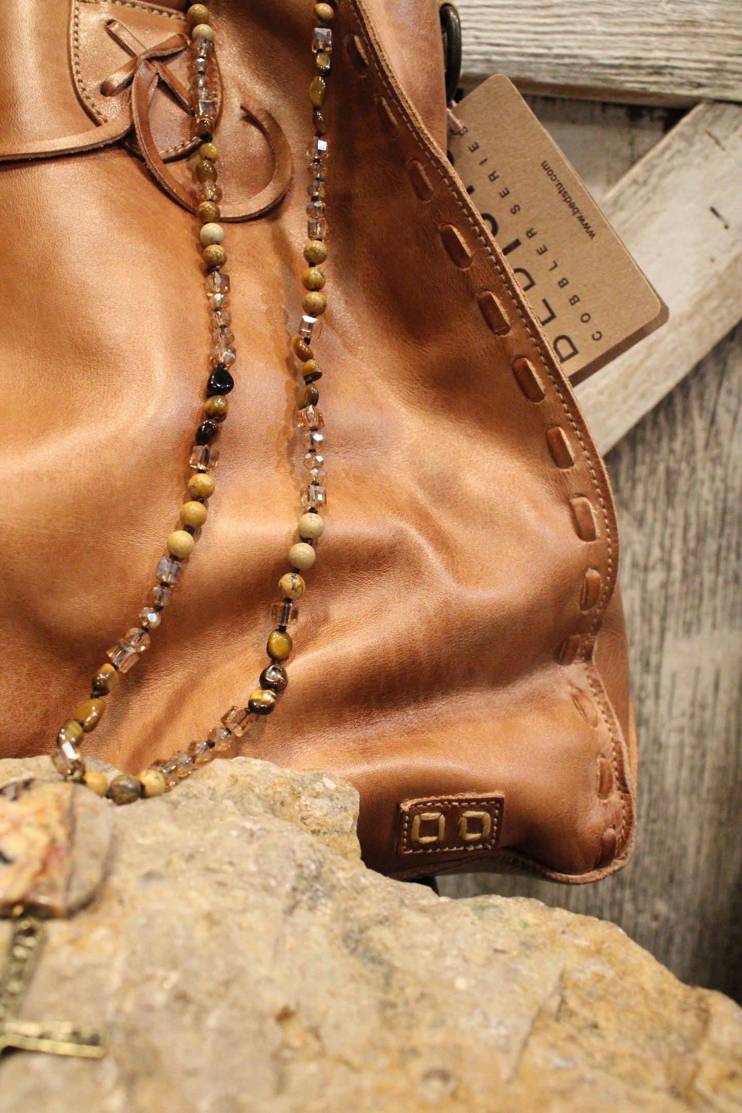 Bed|Stu Rockaway Tan Rustic Handbag