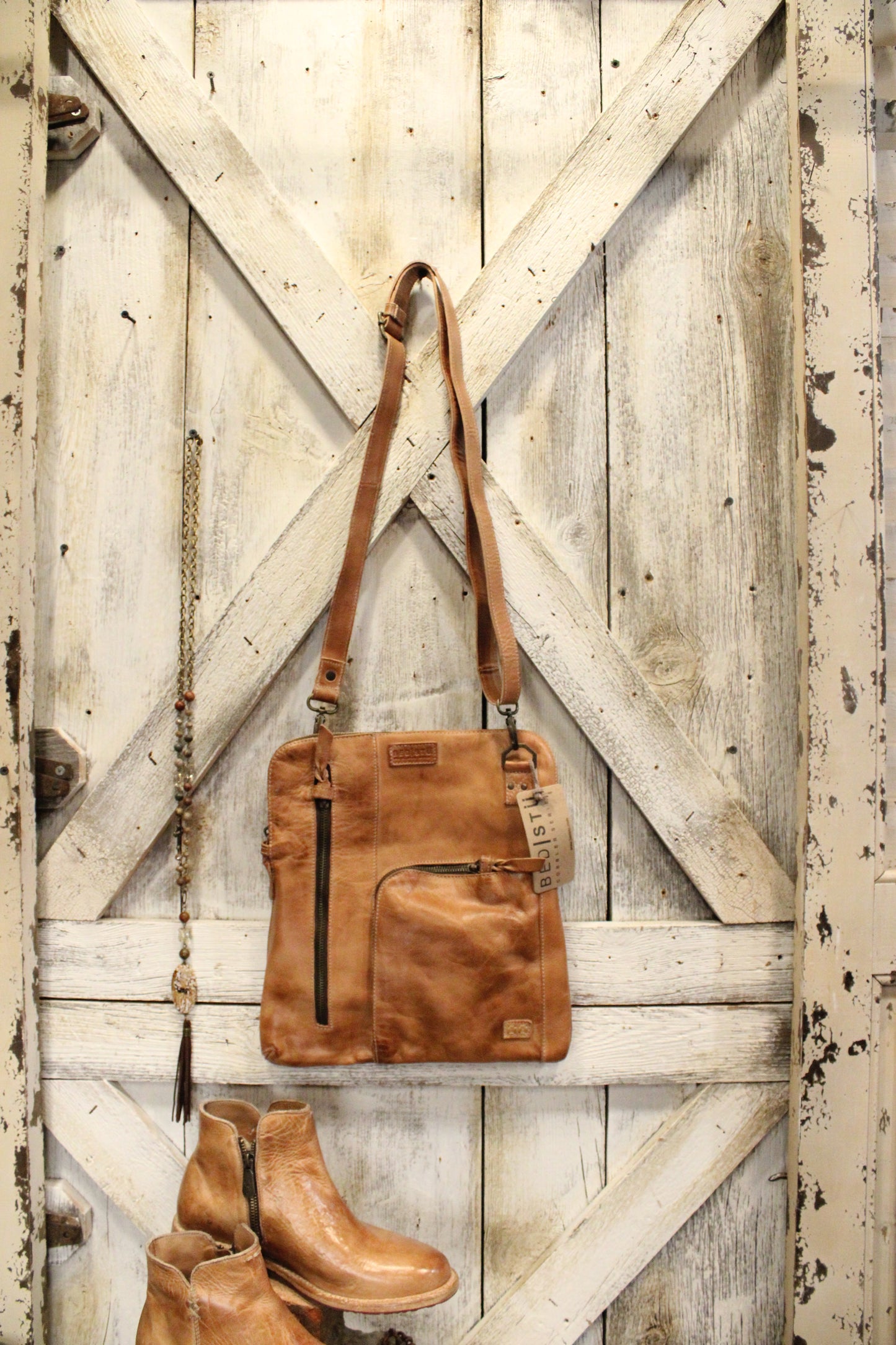 Bed|Stu Aiken Tan Rustic Handbag