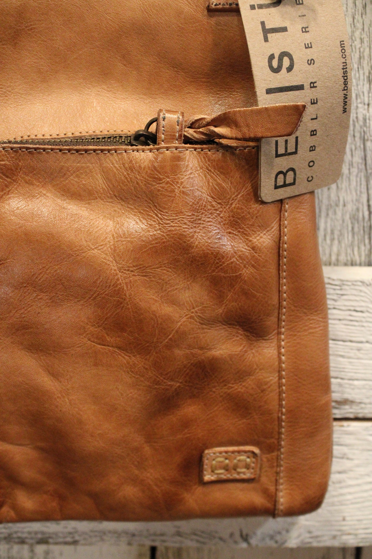 Bed|Stu Aiken Tan Rustic Handbag