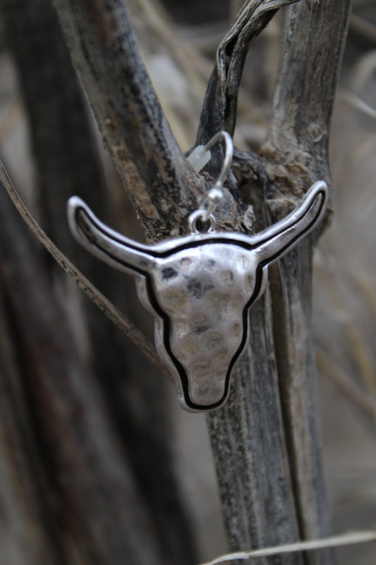 Polished Longhorn Earring