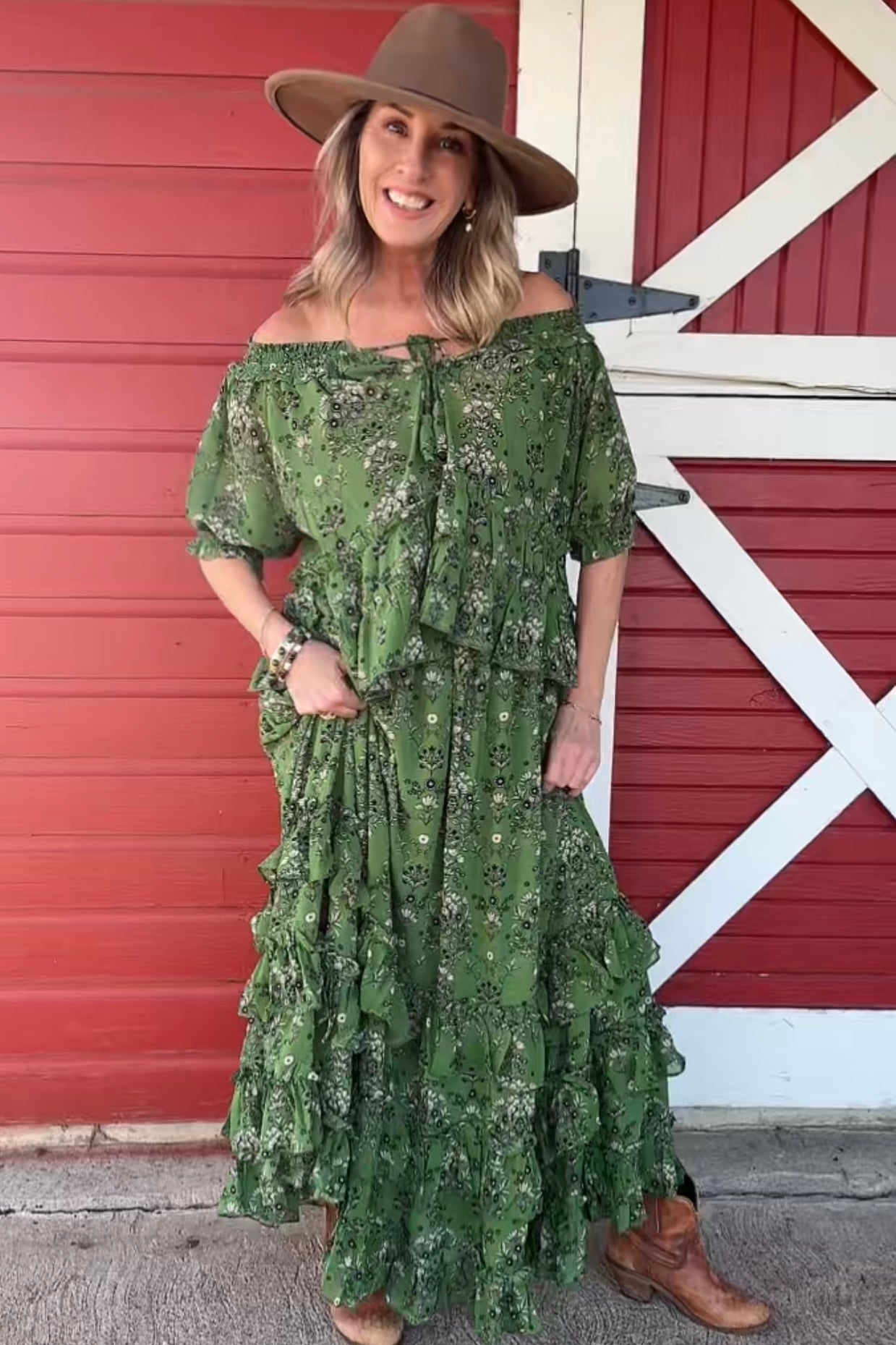 Enchanted Garden Ruffle Top