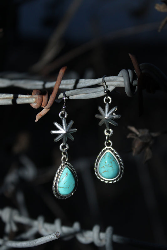 Turquoise Shooting Stars Earrings