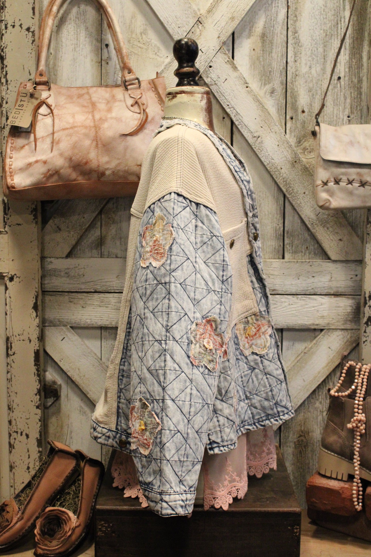 Oatmeal And Denim Jacket