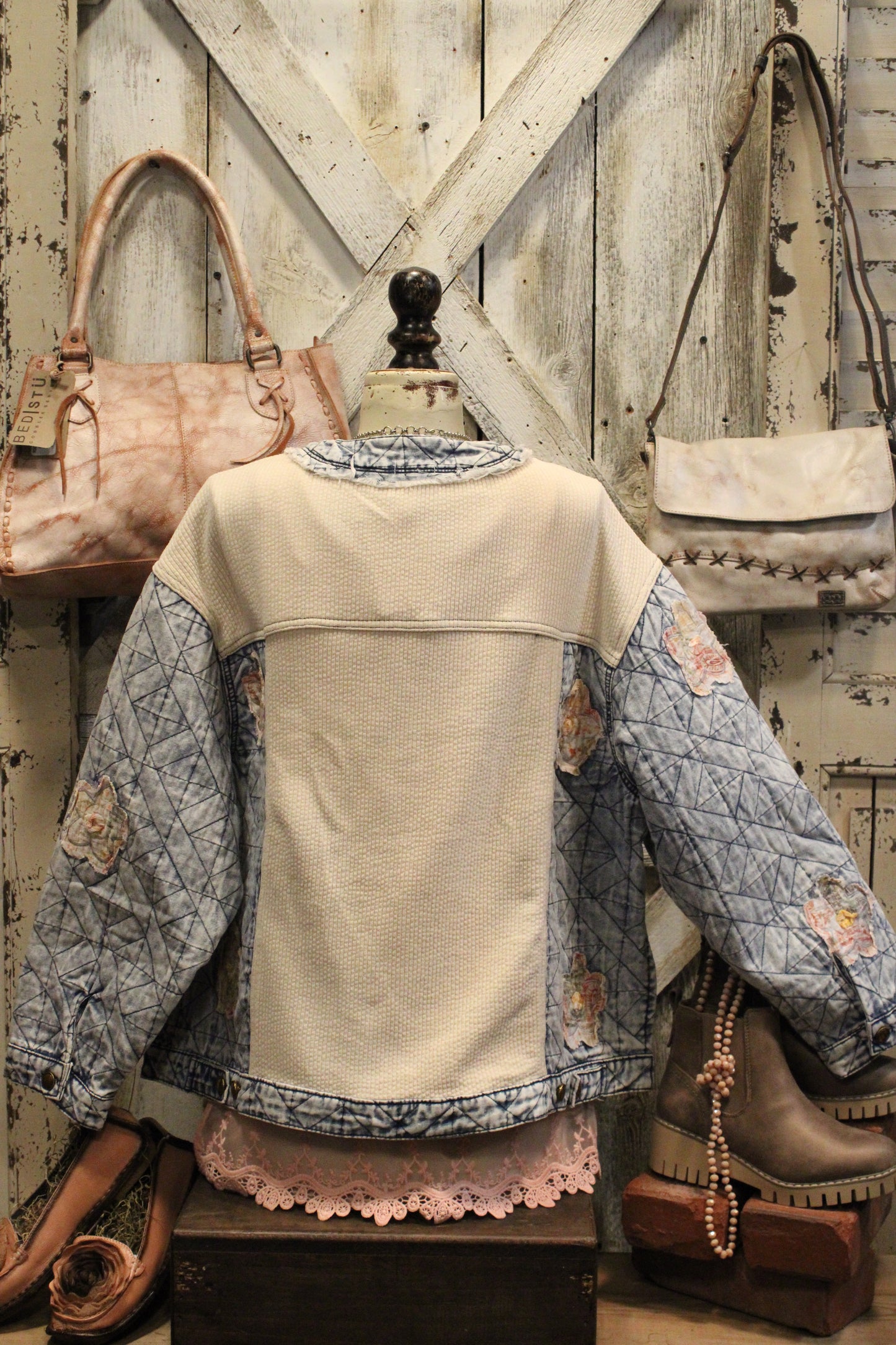 Oatmeal And Denim Jacket