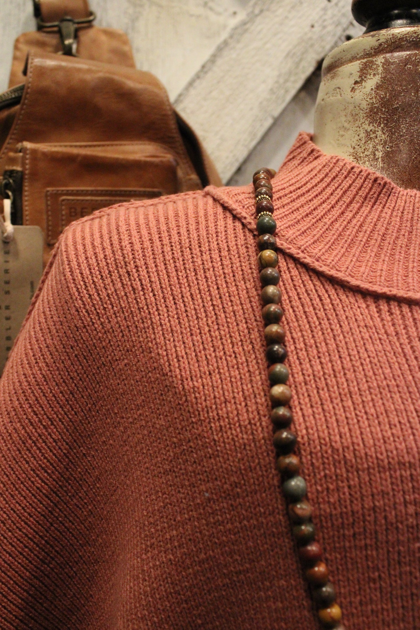 Pop Of Winter Rose Sweater