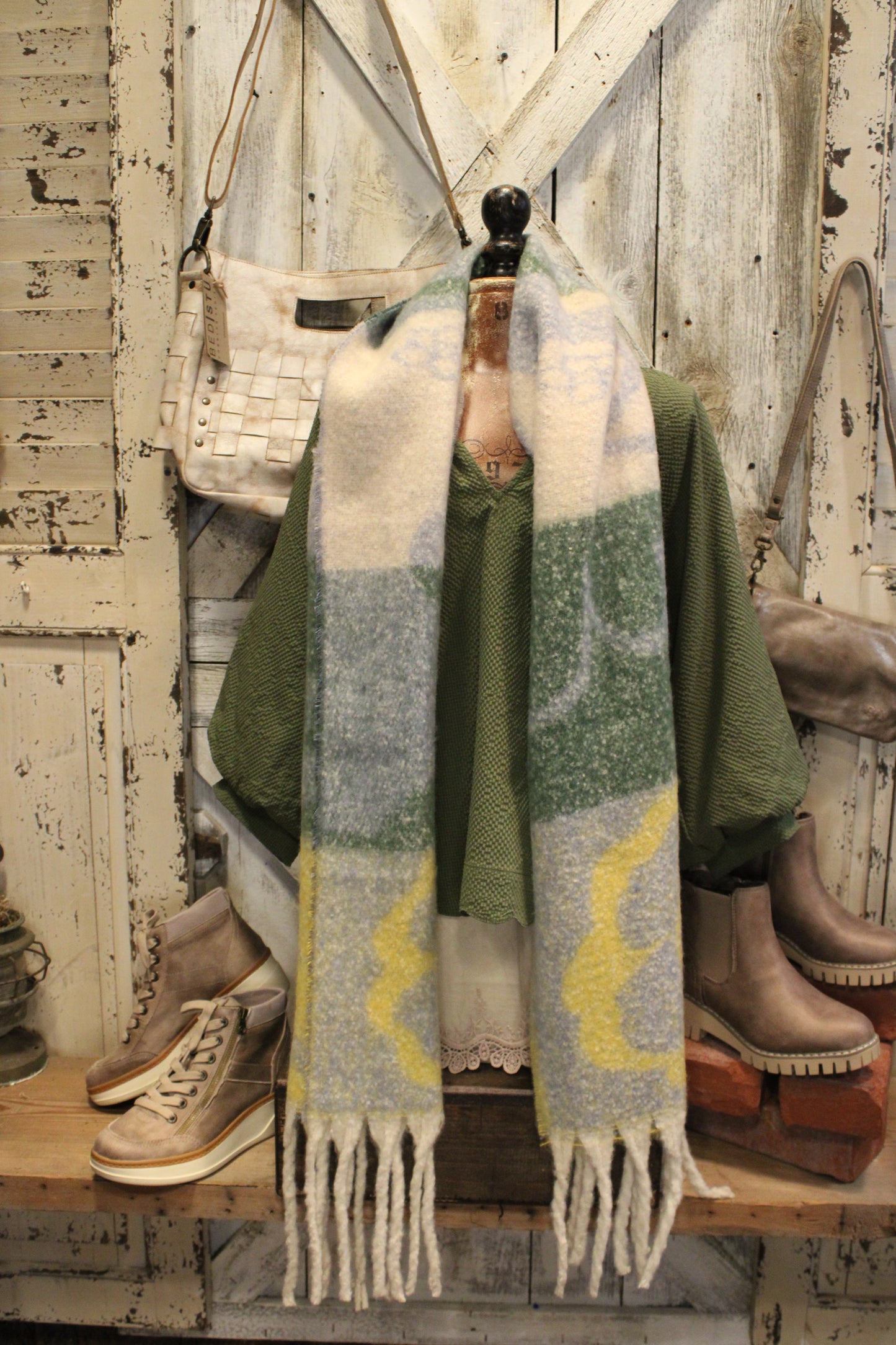 Dreams And Wishes Fringed Scarf