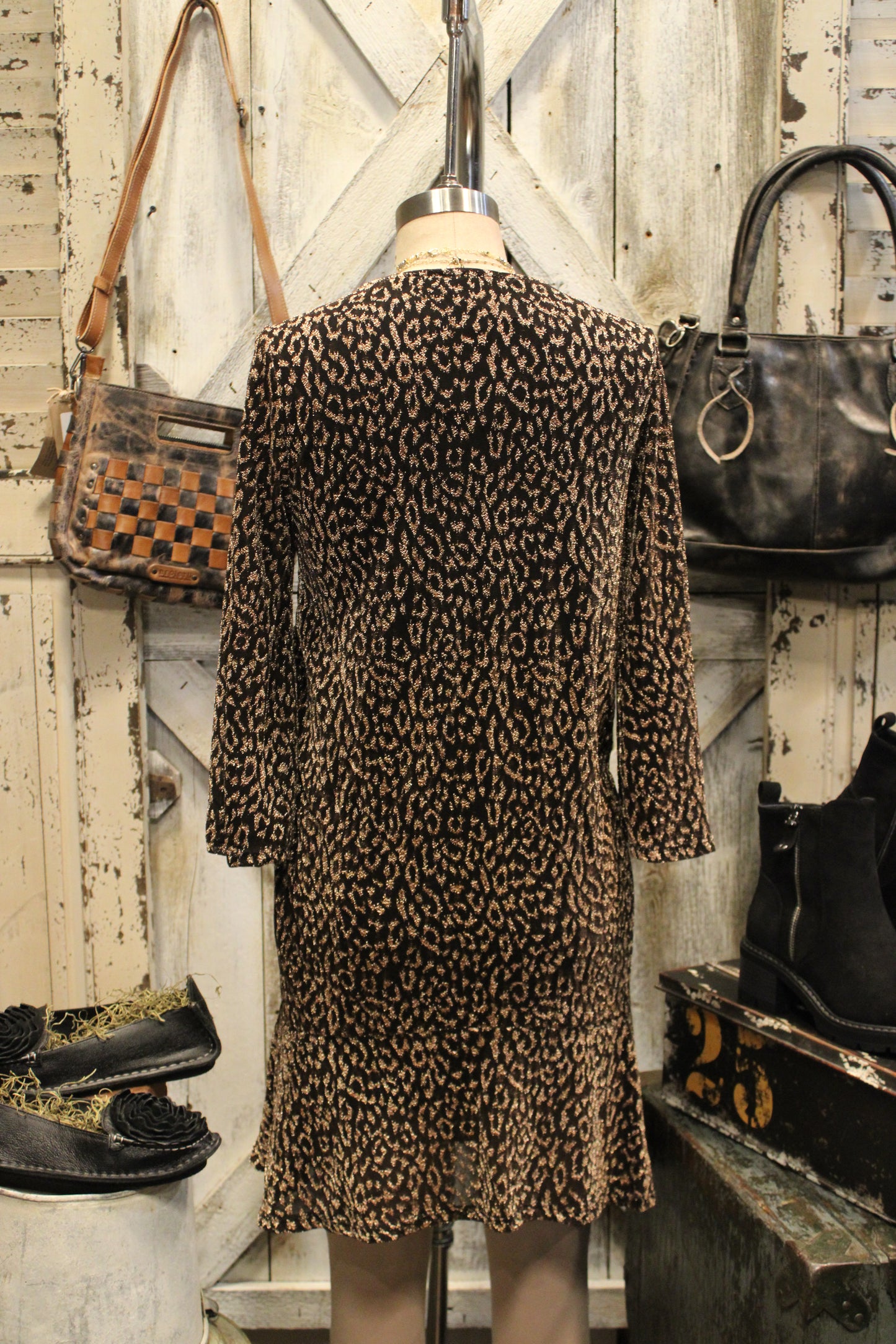 Leopard Luxe Shimmer Dress